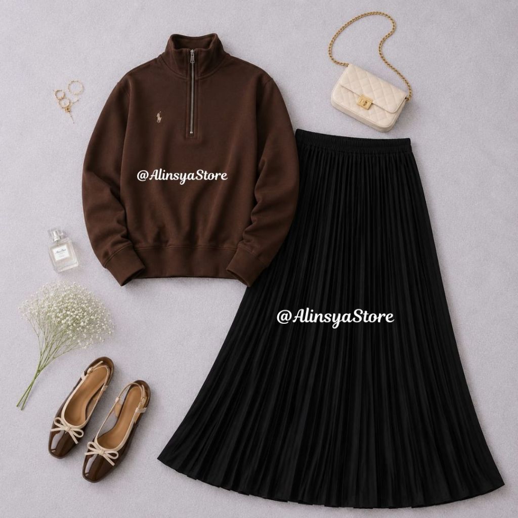 Rok Plisket Premium Rok Plisket Hyget Premium Rok Plisket Wanita