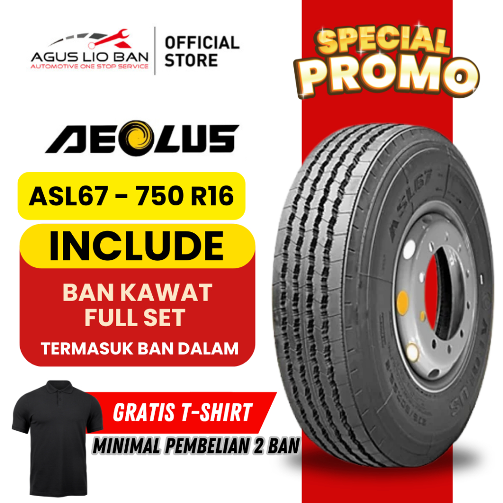 Ban Truck AEOLUS 750-16 ASL267 | Ban Truck Ring 16 Favorit Colt Diesel & Engkel Super Awet