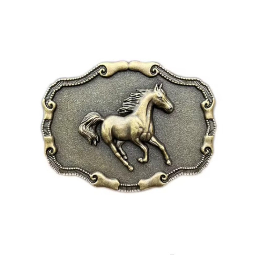 KUDA HORSE BUCKLE GESPER KEPALA SABUK IKAT PINGGANG COWBY WESTERN