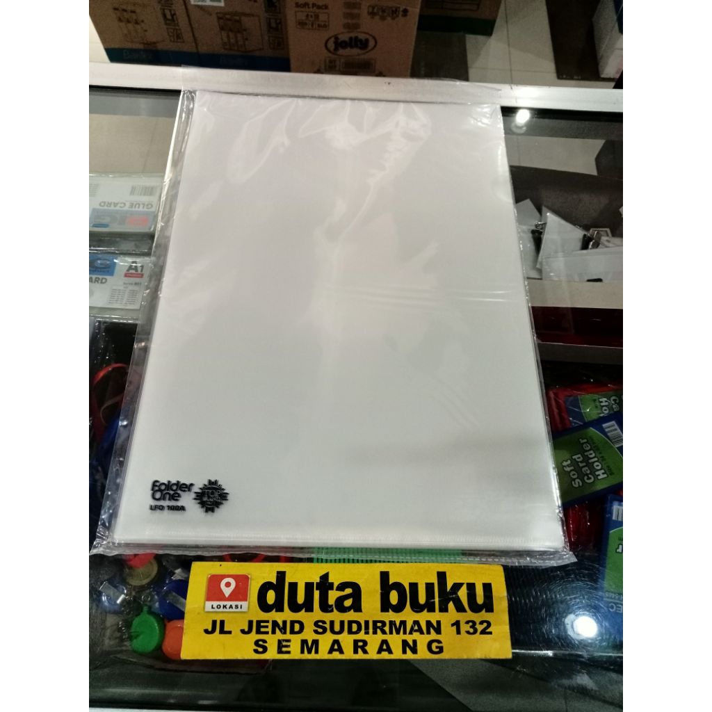 Map L Plastik Folder / Clear Sleeves A4 FolderOne LFO 100A Tebal (1 Pack)