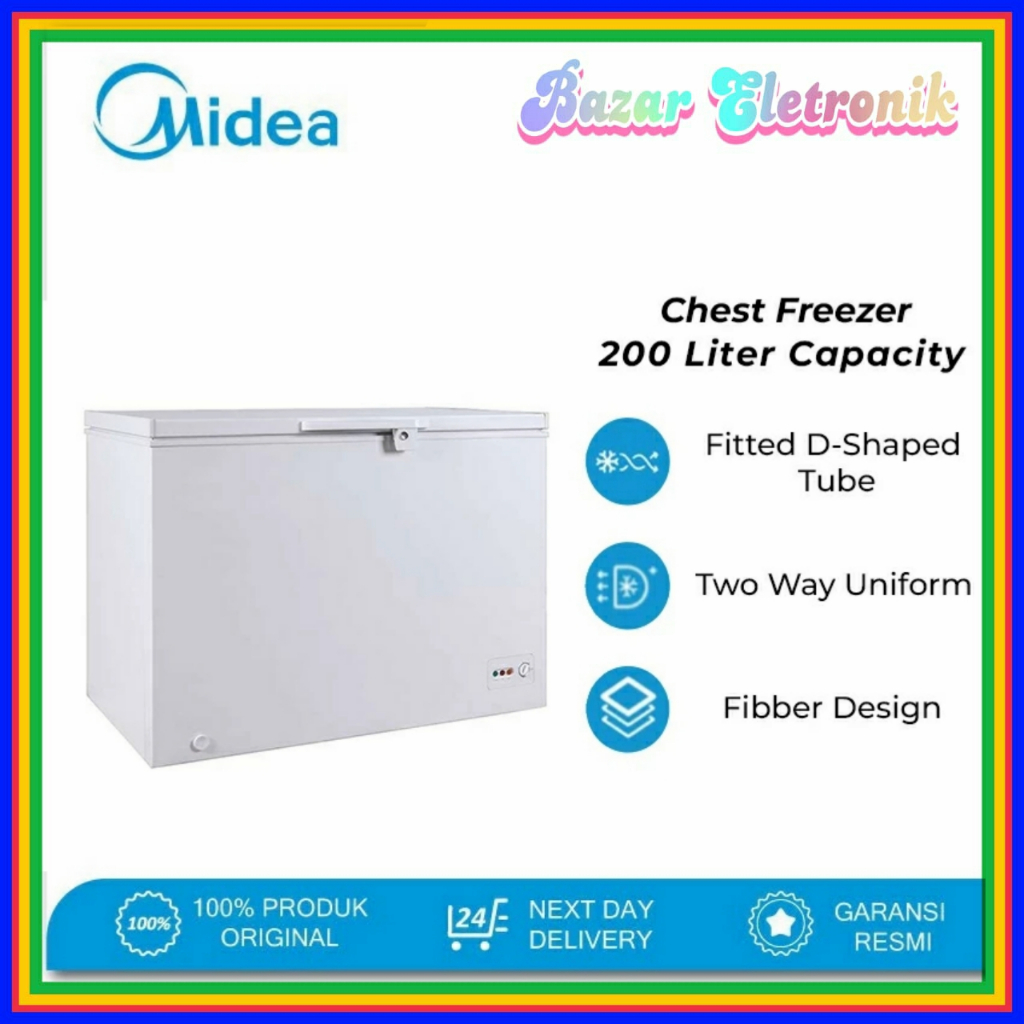 CHEST FREEZER MIDEA HS 258 CK / CHEST FREEZER MIDEA 258 CK / BOX FREEZER MIDEA 200 LITER
