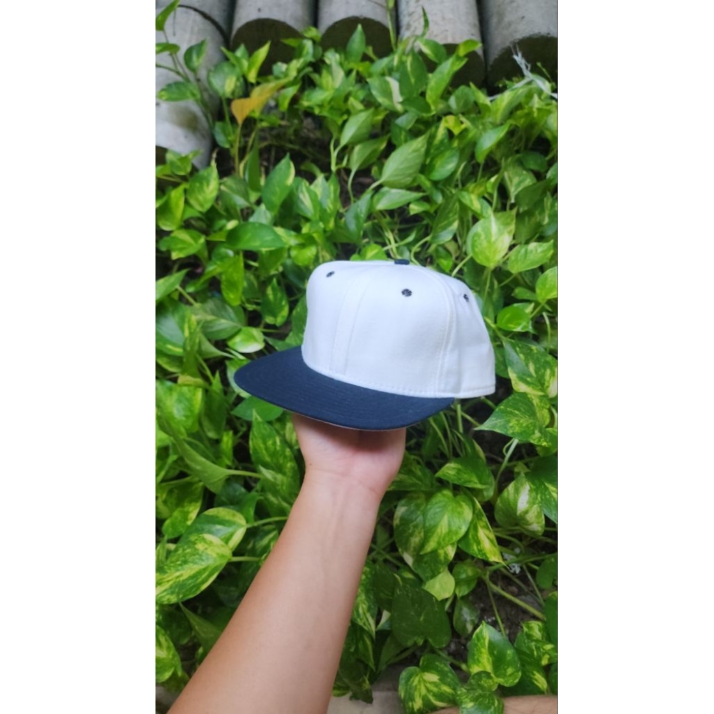 Topi Vintage Blank Cap - Two Tone New Era ( Made in USA ) ORIGINAL