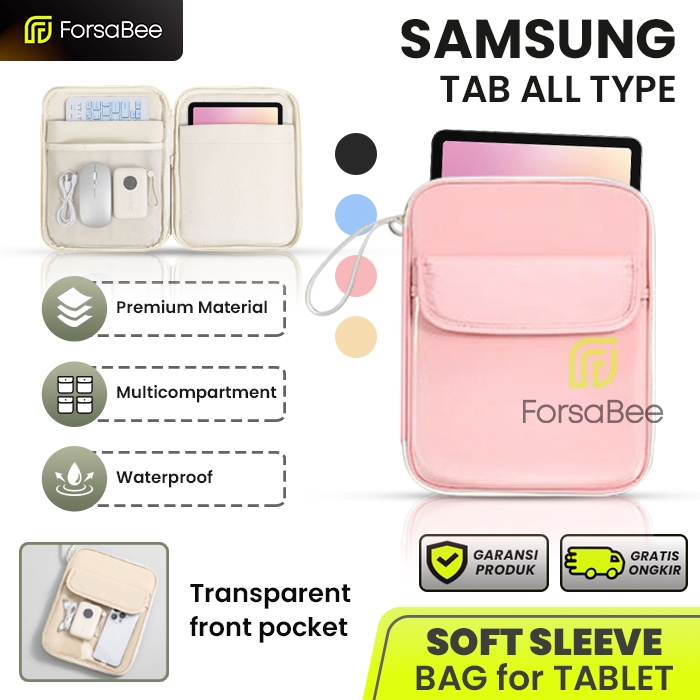 FORSABEE - Sleeve Storage Bag untuk Tablet Samsung Galaxy Tab S11 S10 S9 S8 S7 FE S6 Lite S5e S4 A11