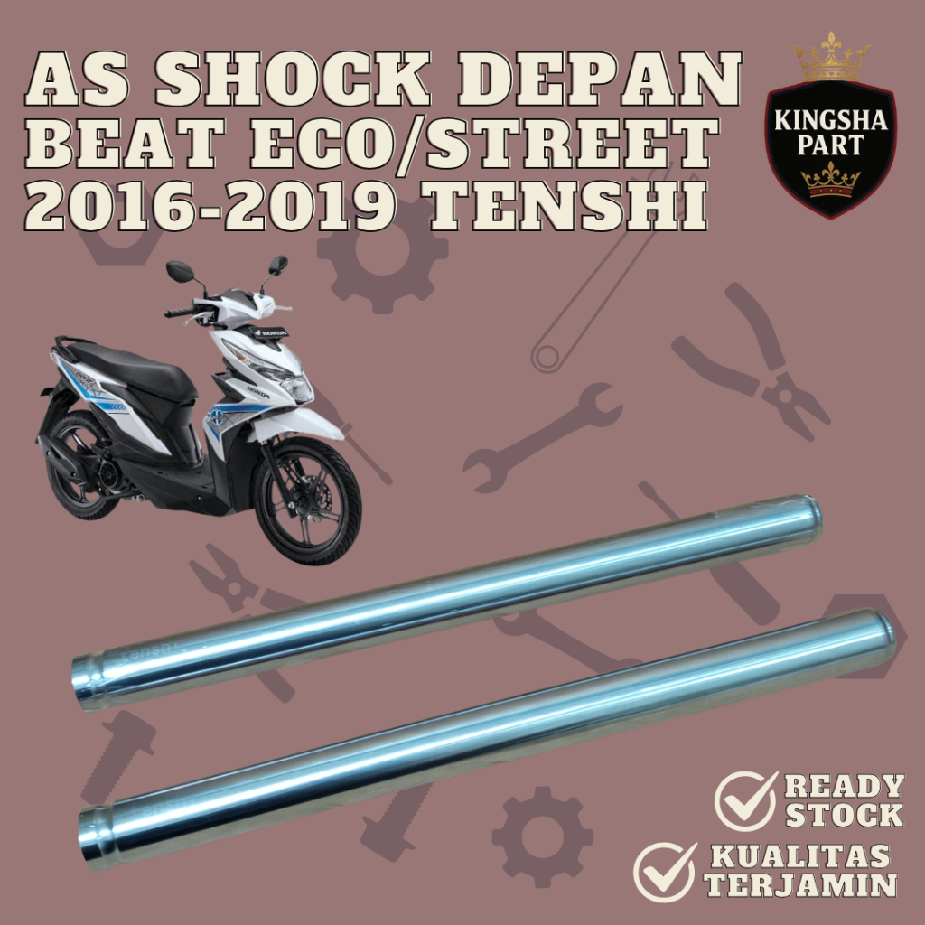 As Shock Depan Beat Eco/Street 2016-2019 Pipa Garpu Depan Beat Esp K81 Merk Tenshi