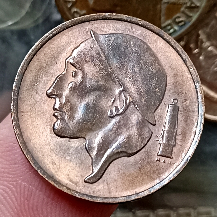 Koin Kuno Belgia 50 Centimes French