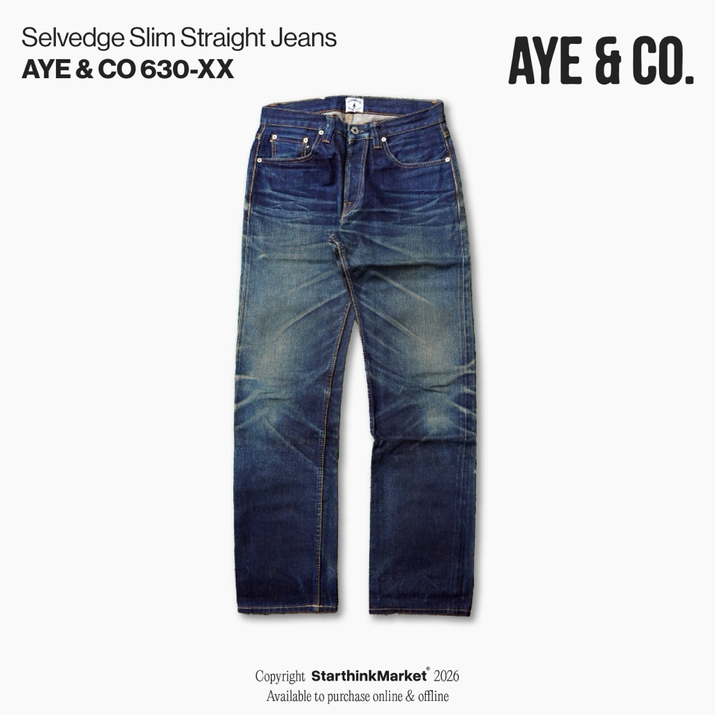 AYE&CO. 630-XX Slim Straight Jeans
