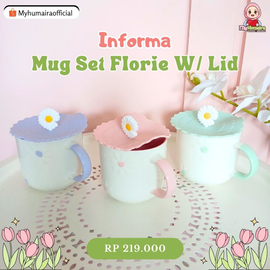 [TENGGARONG] INFORMA - MUG SET FLORIE