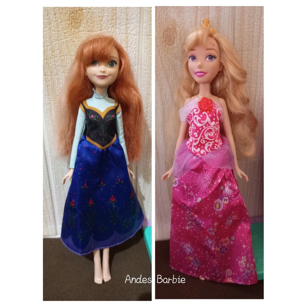 Boneka Barbie Disney Merida, Ana, Ariel Preloved