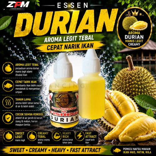 Essen Pancing Durian Stella 30ml Aroma Manis Legit Creamy Ikan Mas Patin Nila