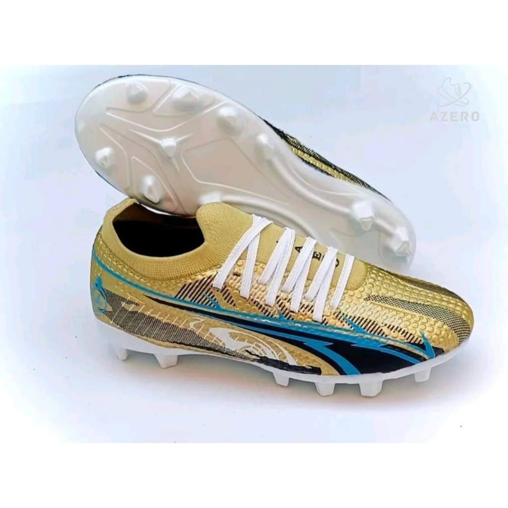 Sepatu Bola AZERO TRIBAL Gold Size 33-37