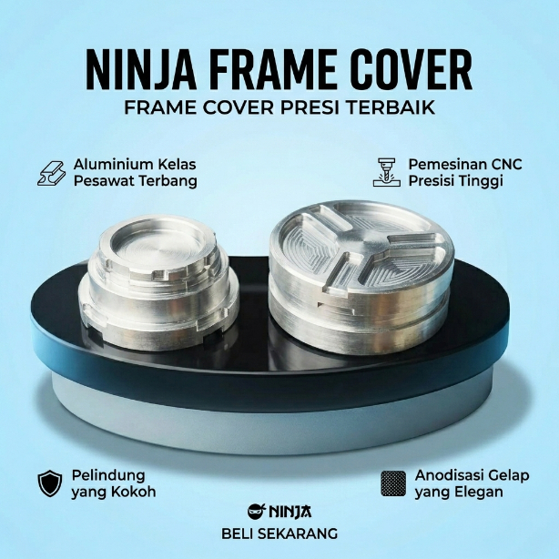 Tutup rangka NINJA R ninja RR serpico SS SsR bahan CNC tebal, duocup koinan frame rangka ninja