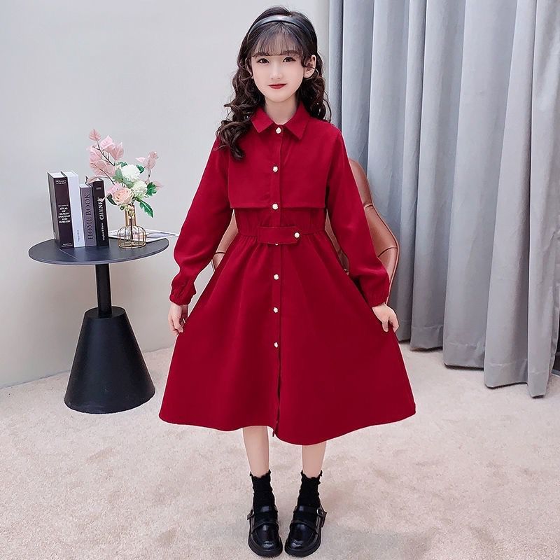 DRESS ANAK PEREMPUAN KOREA TRISHA/TERBARU/KOREA/BANGKOK/FASHION ANAK