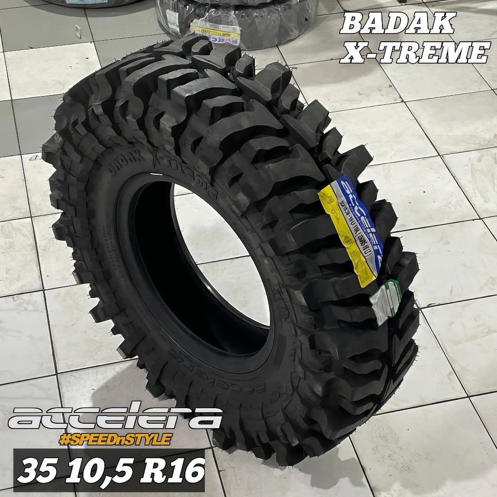 Ban mobil offroad Ring 16 Ban lumpur ukuran 35 10,5 R16 ACCELERA BADAK X-TREME