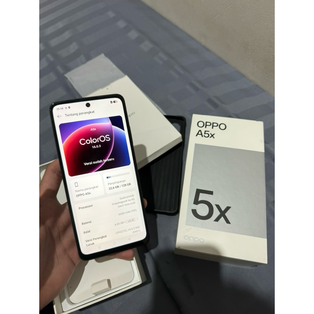 Oppo A5x 6/128 Second Like new