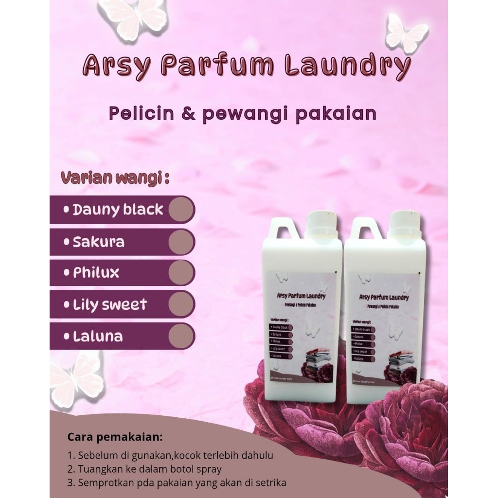 Pelicin&pewangi pakaian-wangi tahan lama,memudahkan saat menyetrika
