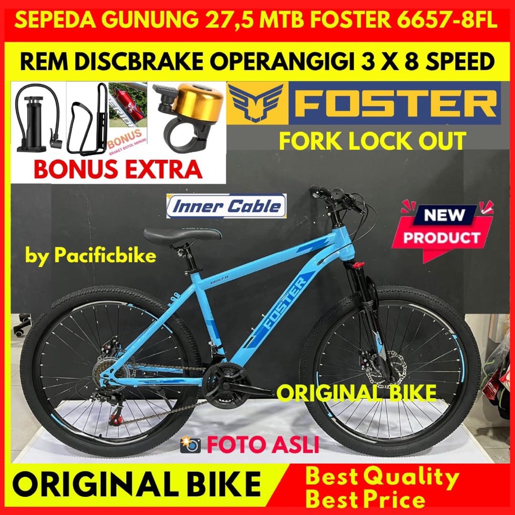 Sepeda Gunung MTB 24 26 27,5 Foster Rem Discbrake Operangigi