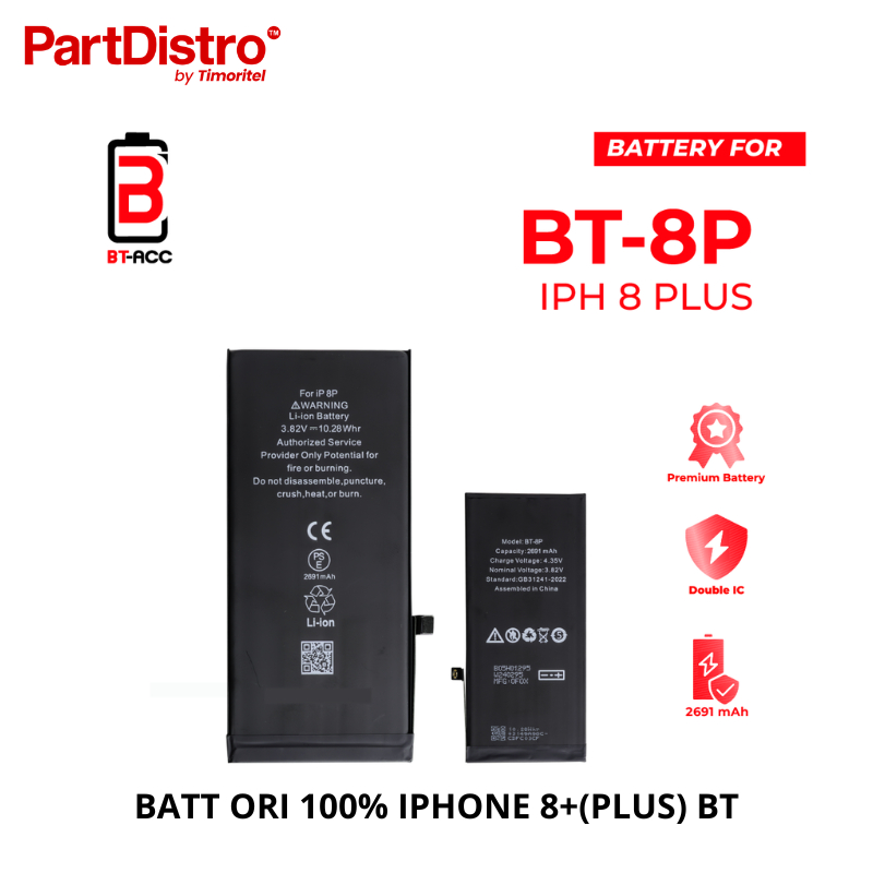 BATT ORI FOR IPHONE 8+(PLUS) BT