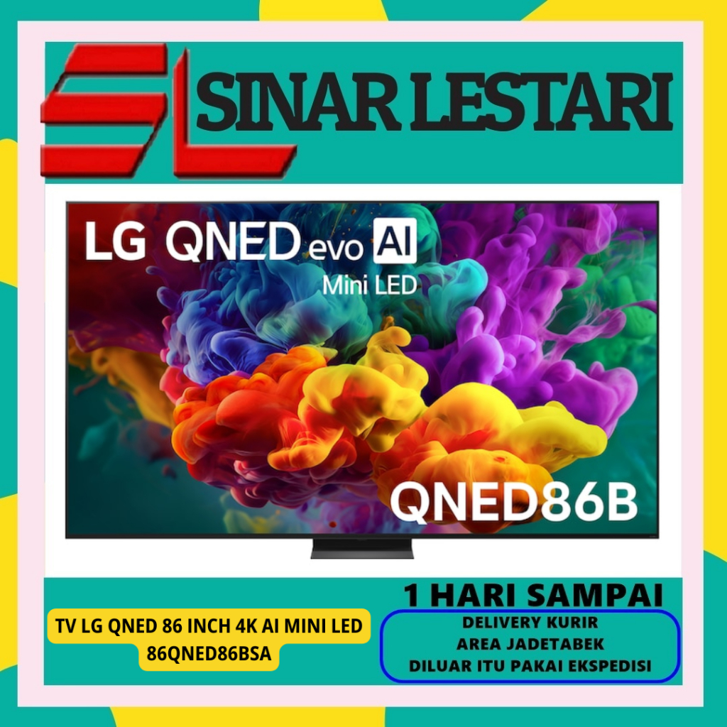 LG 86QNED86BSA TV QNED 86 INCH 4K UHD EVO AI MINI LED SMART TV 2026 86QNED86 // 86QNED86ASA