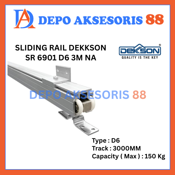 DEKKSON Sliding Rail Pintu Geser SR 6901 D6 3M - SR6901 D6 3M NA