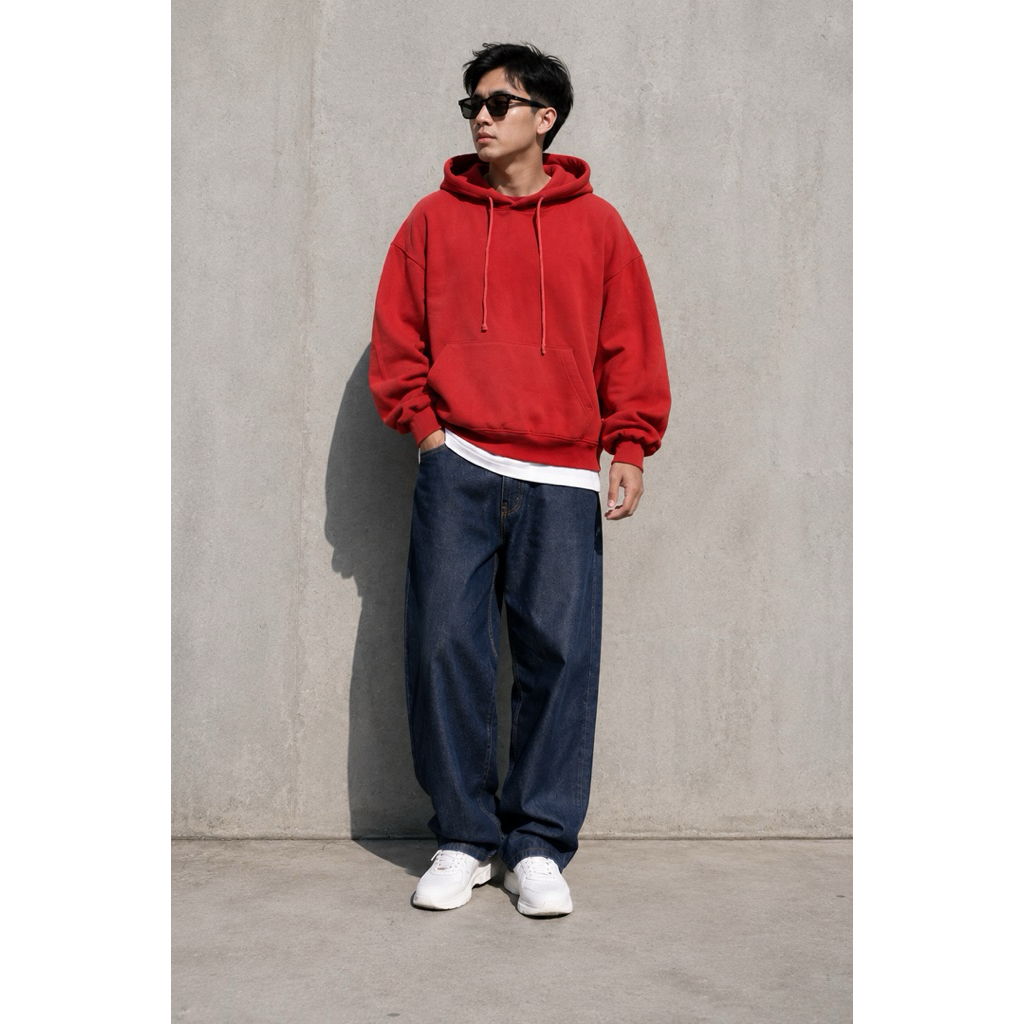 hoodie boxy polos oversize second