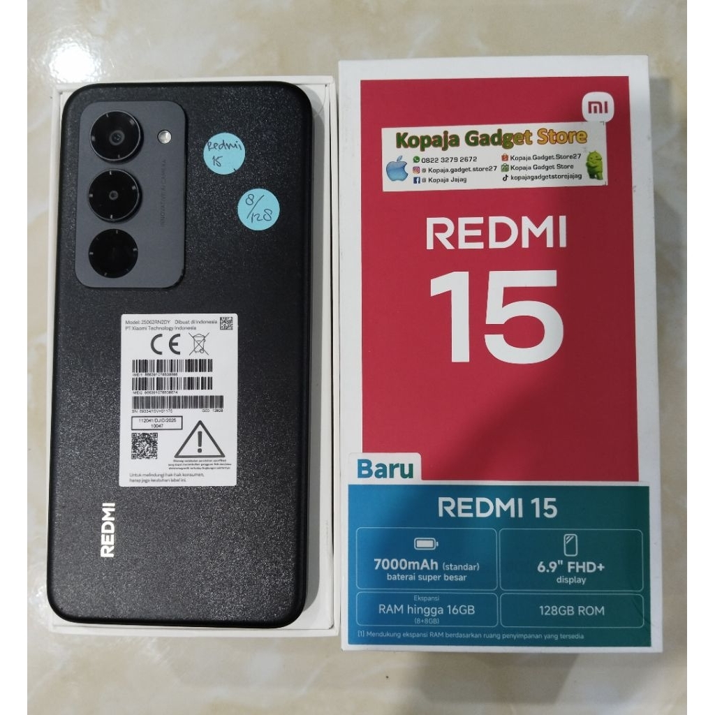Redmi 15 8/128 second fullset