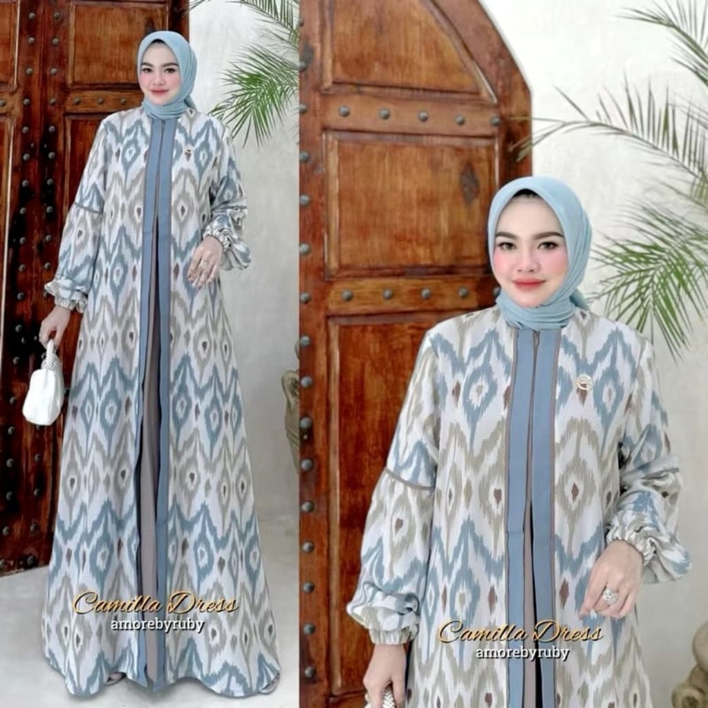 Gamis Camilla Amore by ruby-gamis Amore premium -gamis lebaran mewah -amore by ruby