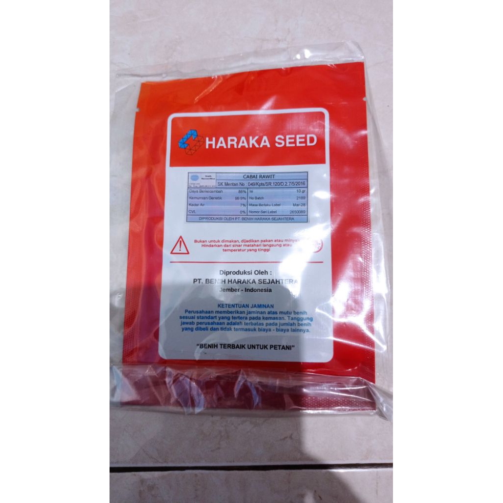 CABAI RAWIT PUTIH TEGAK, HARAKA SEED