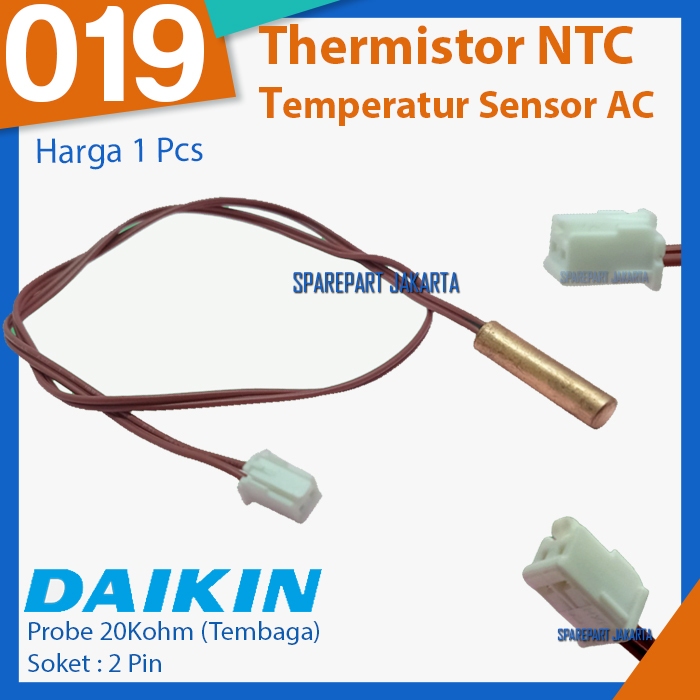 Thermistor AC Daikin R32 / R410 20Kohm A-019