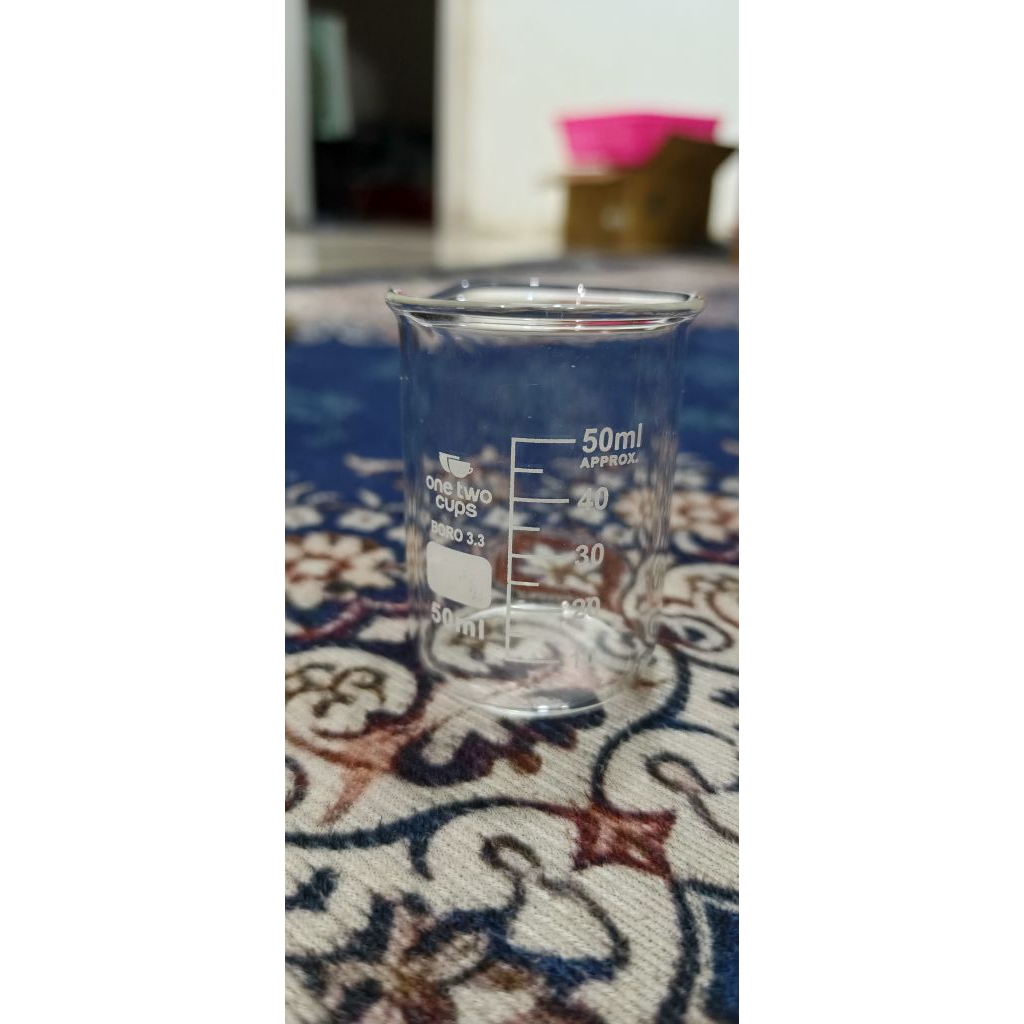 Beaker glass 50ml | Beaker Kaca 50ml Gelas Takar