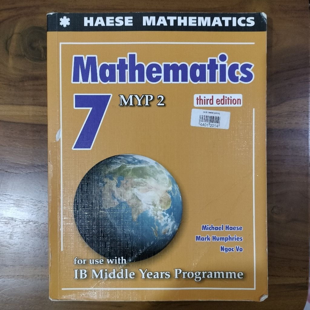 Haese mathematics 7 IB MYP 2 third edition preloved