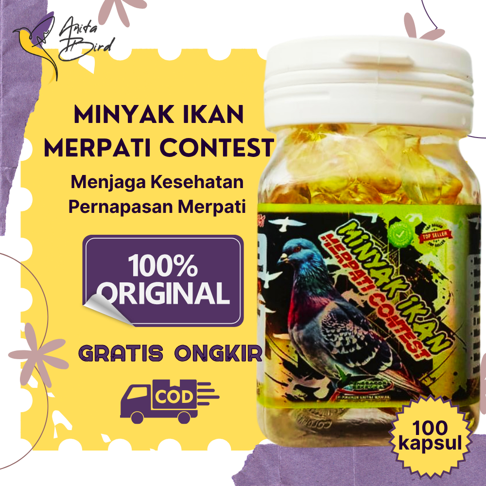 Minyak Ikan Merpati Contest Vitamin Burung Merpati Balap Energi Harian Booster Bulu Kilap Sehat