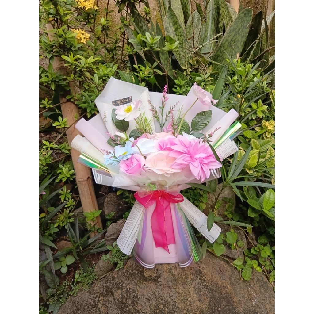 buket bunga artificial murah buket wisuda buket bogor