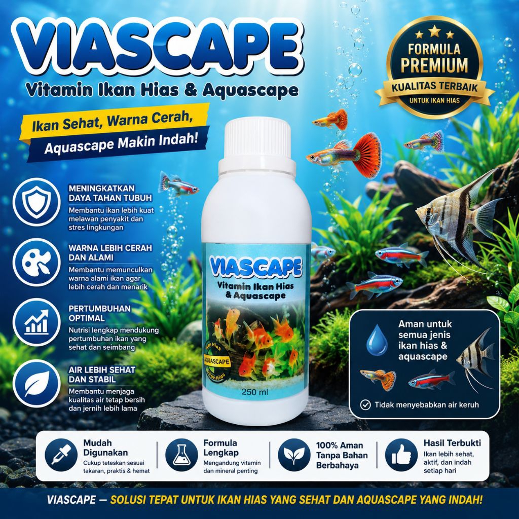 Vitamin ikan hias aquarium / vitamin ikan cupang / vitamin aquascape / vitamin ikan hias kecil