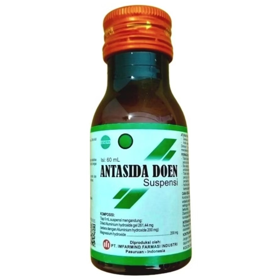 ANTASIDA DOEN Suspensi (60ml) - IFI /IMFARMIND | Obat Sakit Maag Sirup Suspensi