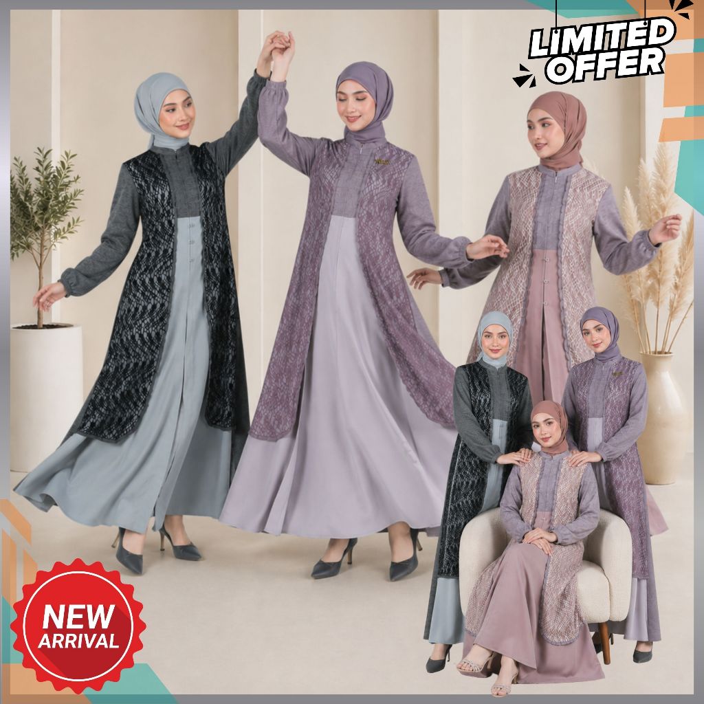 Gamis Kondangan Simple Elegan NIBRAS GAMIS FREYA / DRESS Gamis Pesta Mewah Elegan