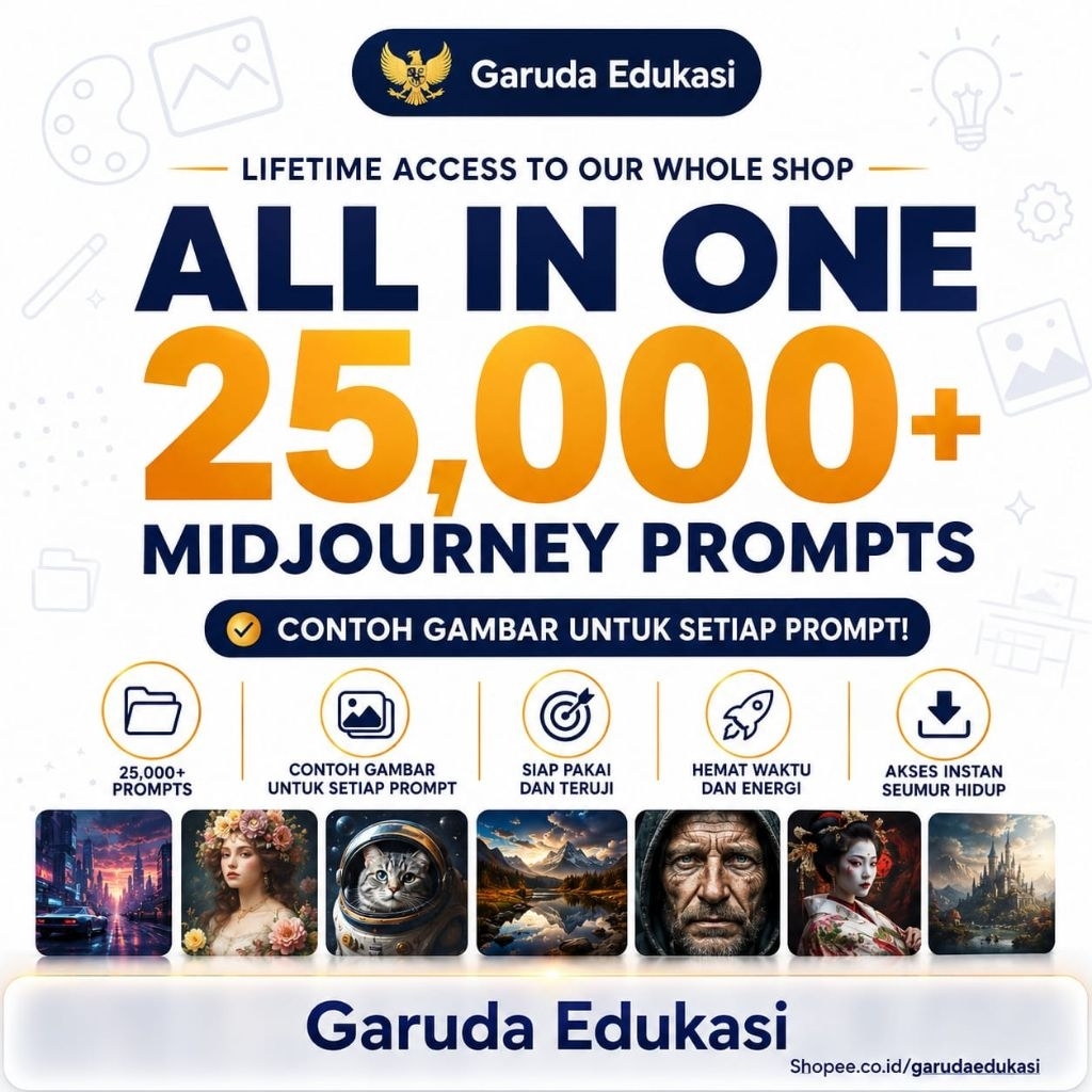 Full Materi 25000+ Midjourney Prompts, AI Art, Midjourney Prompt, Midjourney AI Art, Learn Midjourne