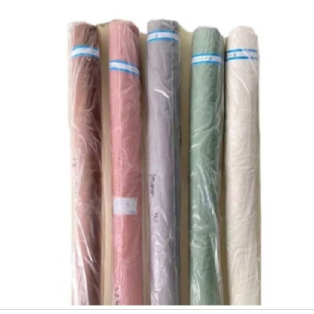(BACA DESKRIPSI) Kain Linen Rami 1 roll tidak ecer