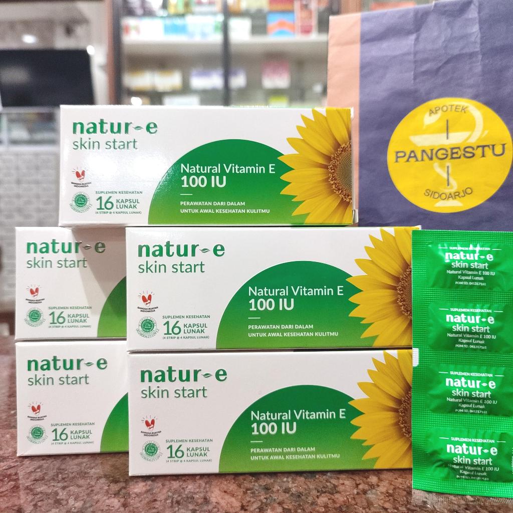 Natur-E 100 IU Skin Start 1 Box 16 Kapsul / NaturE 100IU Hijau / Suplemen Kesehatan Kulit & Vitamin 