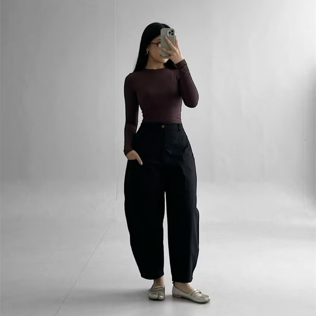 preloved poppil gia barrel pants
