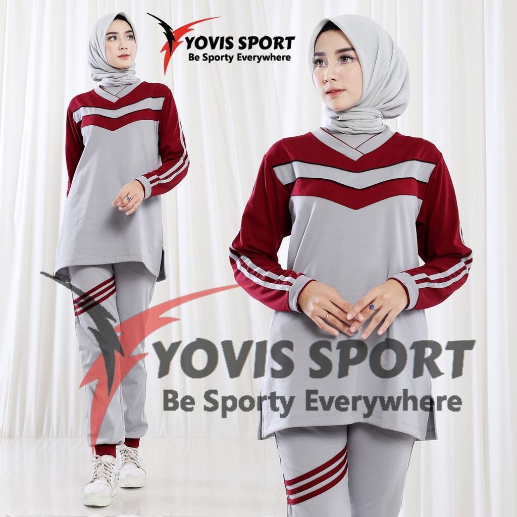stelan olahraga pria dan wanita yovis sport