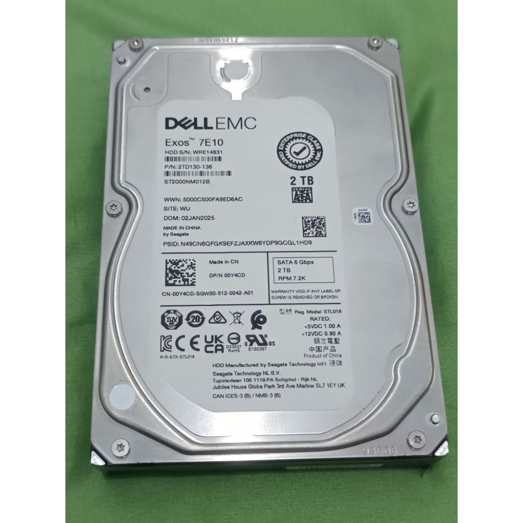 HDD PC/Server Dell Emc 2 TB