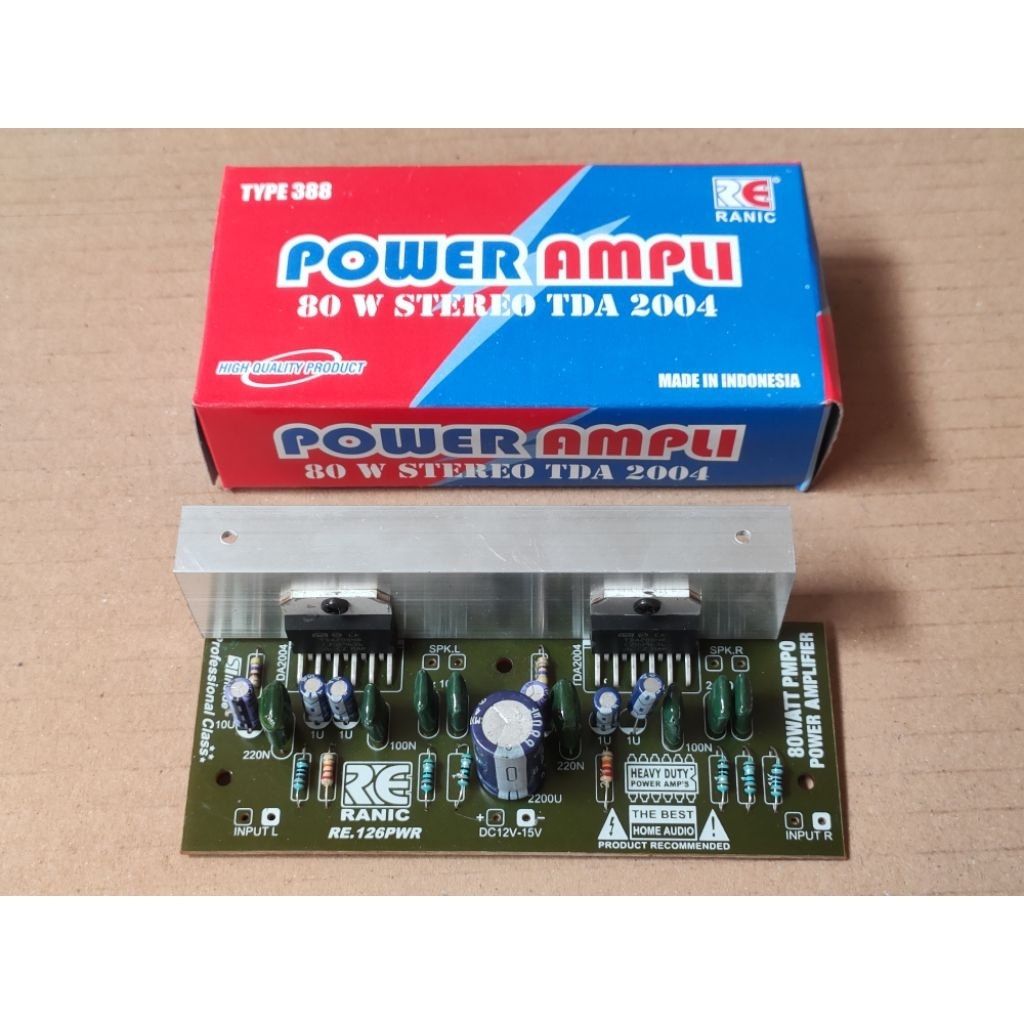 Kit power amplifier tda2004 tda2005 stereo btl ( 388 )