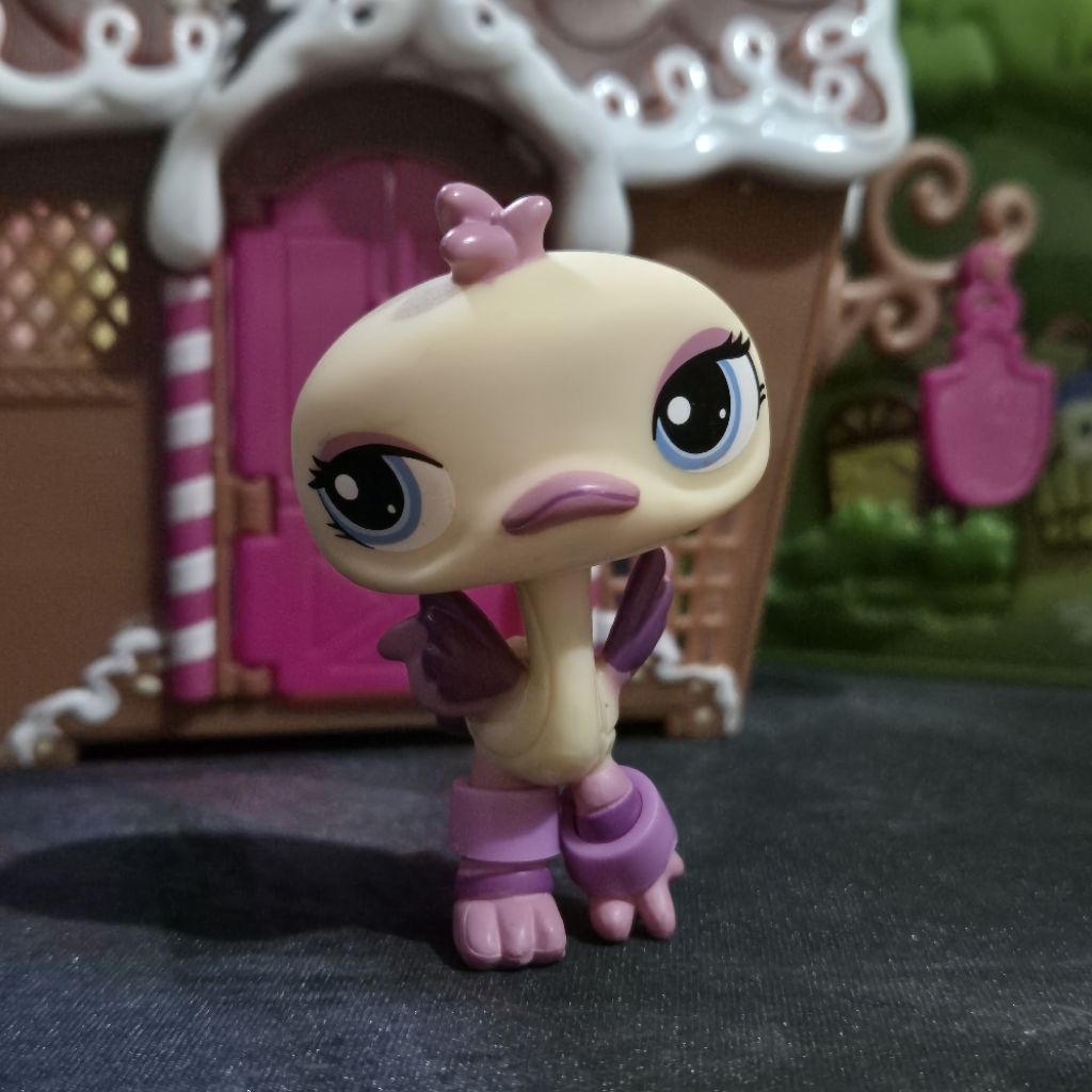 [READY] #1416 gen 2 ostrich figure LPS little pet shop Littlest Pet Shop hasbro original bird pink w