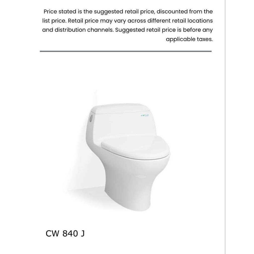 Kloset Duduk / Monoblok CW840J TOTO