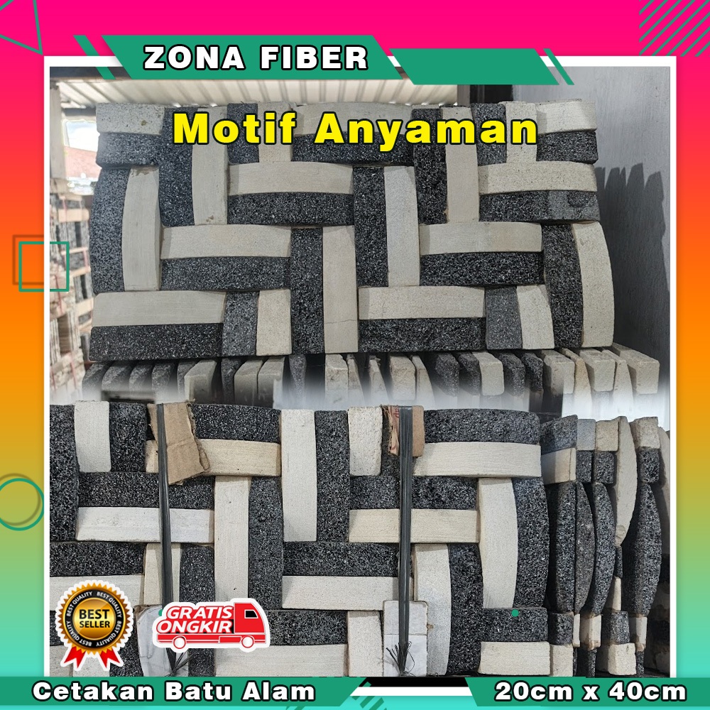 Cetakan Batu Alam Dinding Fiber Tebal | Cetakan Fiber Batu Alam | cetakan batu alam tempel dinding