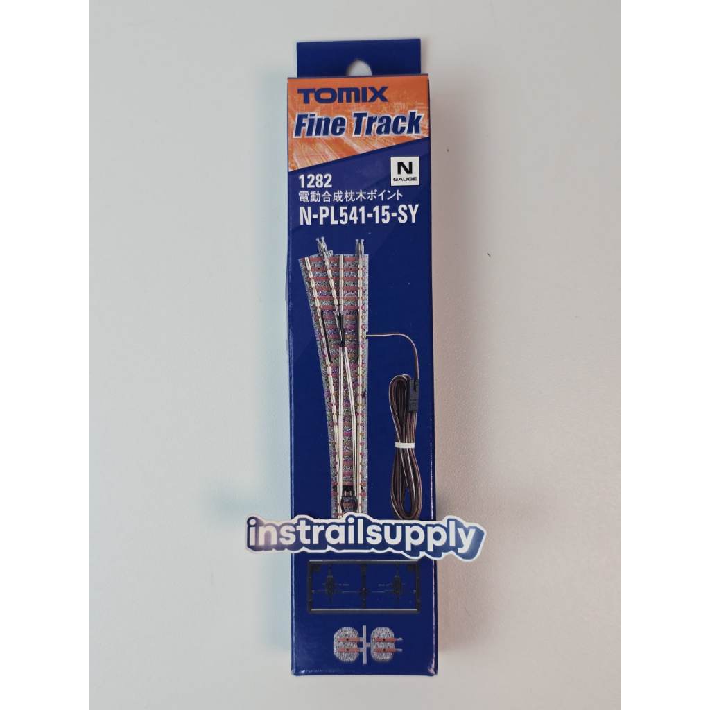 TOMIX 1282 FineTrack Electric Turnout N-PL541-15-SY (Wesel Kiri) | N Scale | Kereta Api Model