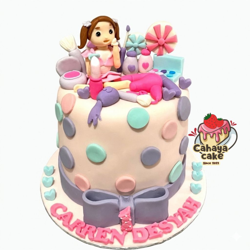 Girls Cake / Kue Ulang Tahun Karakter Anak Perempuan / Kue Ultah Anak Custom