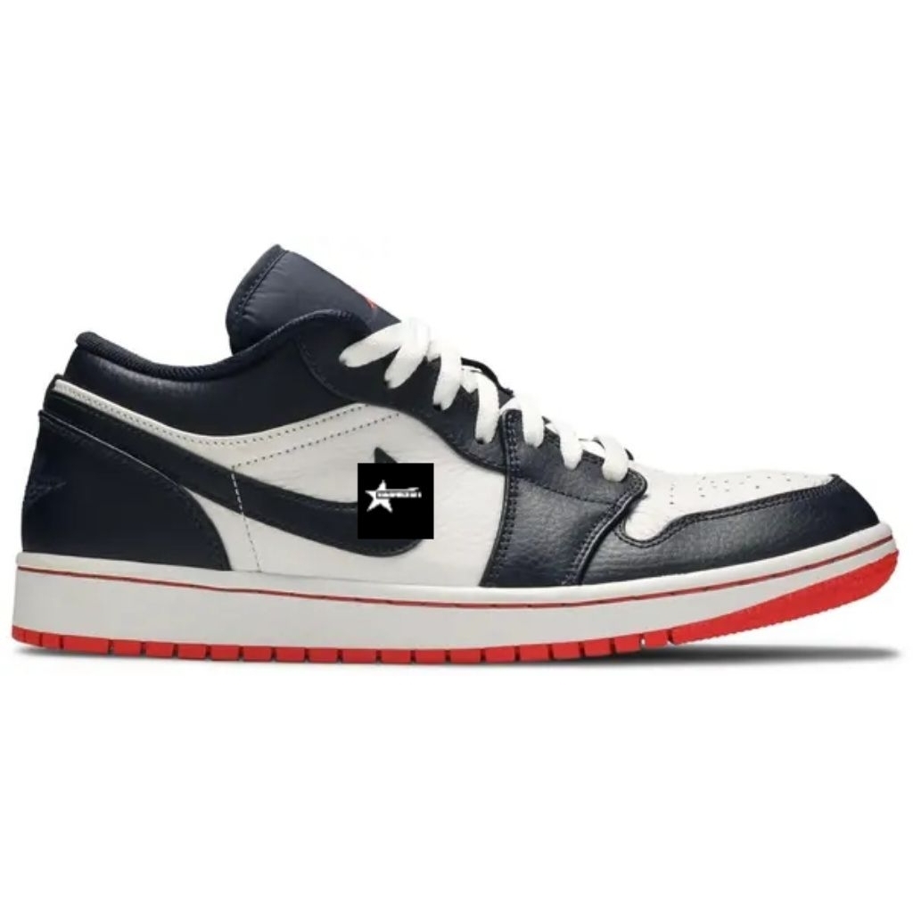 Sepatu AJ 1 Low Obsidian Emberglow SKU 553558 481