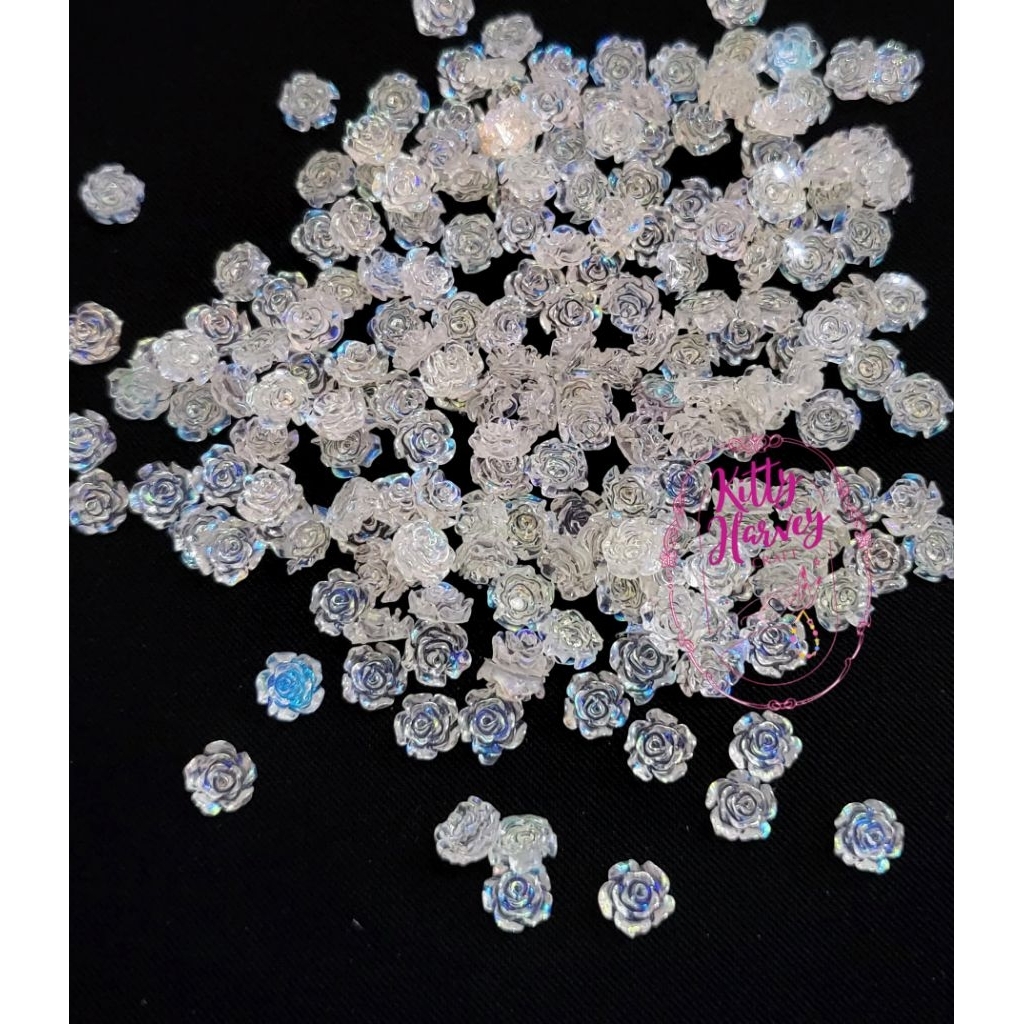 Resin Bunga Mawar Transparant