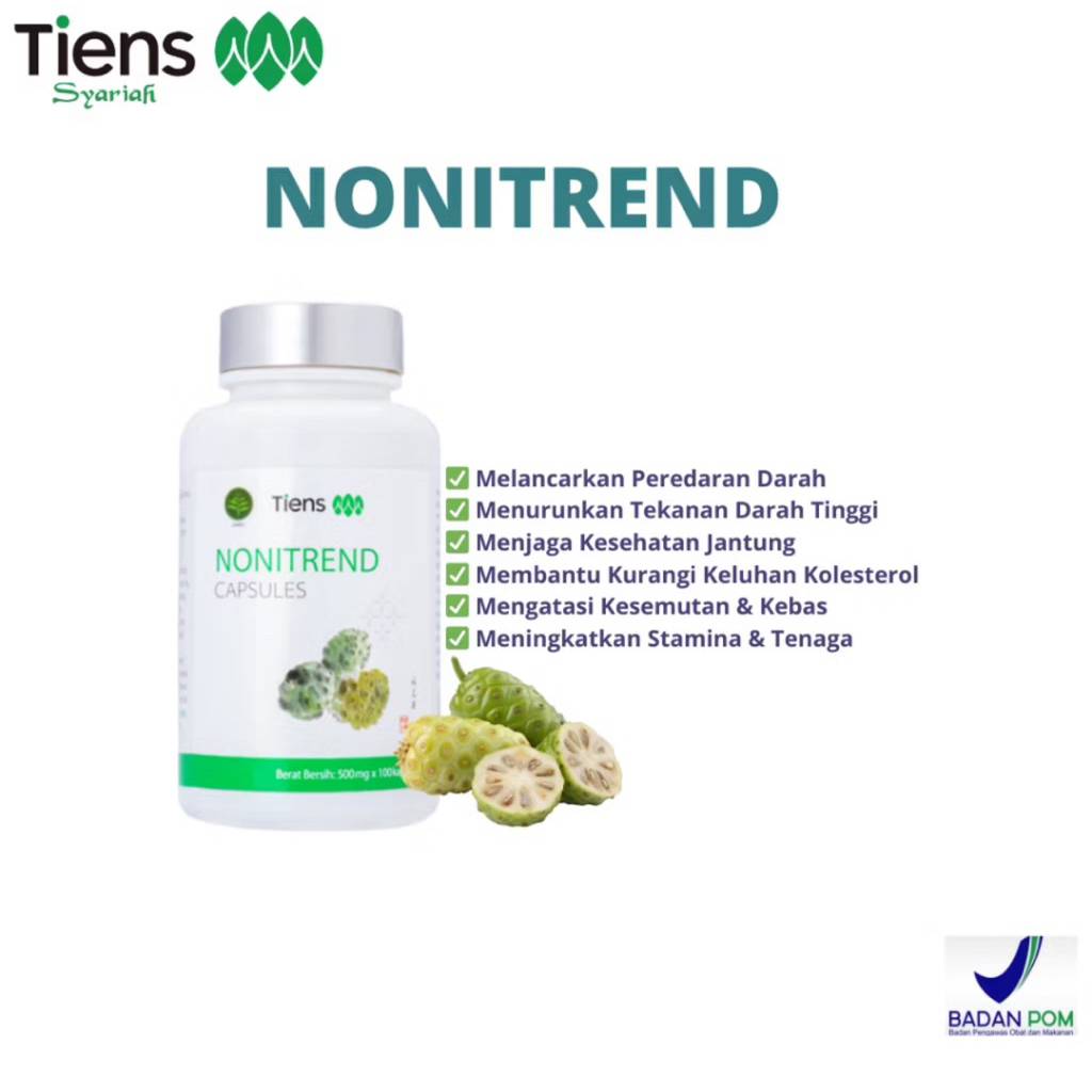 TIENS NONITREND SUPLEMEN KESEHATAN TIENS ORIGINAL OBAT HERBAL DARAH TINGGI OBAT DARAH TINGGI HERBAL 
